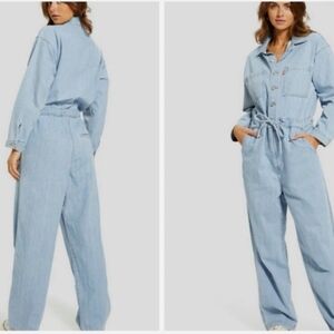 Levi's Blue Denim Roomy Jumpsuit